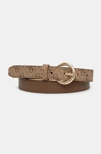 Guess pasek MIETTA damski kolor beżowy BW9181 P4425 - Paski - miniaturka - grafika 1