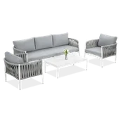 Meble ogrodowe - Zestaw mebli do ogrodu MONZA Caffe White - FURRORE - miniaturka - grafika 1