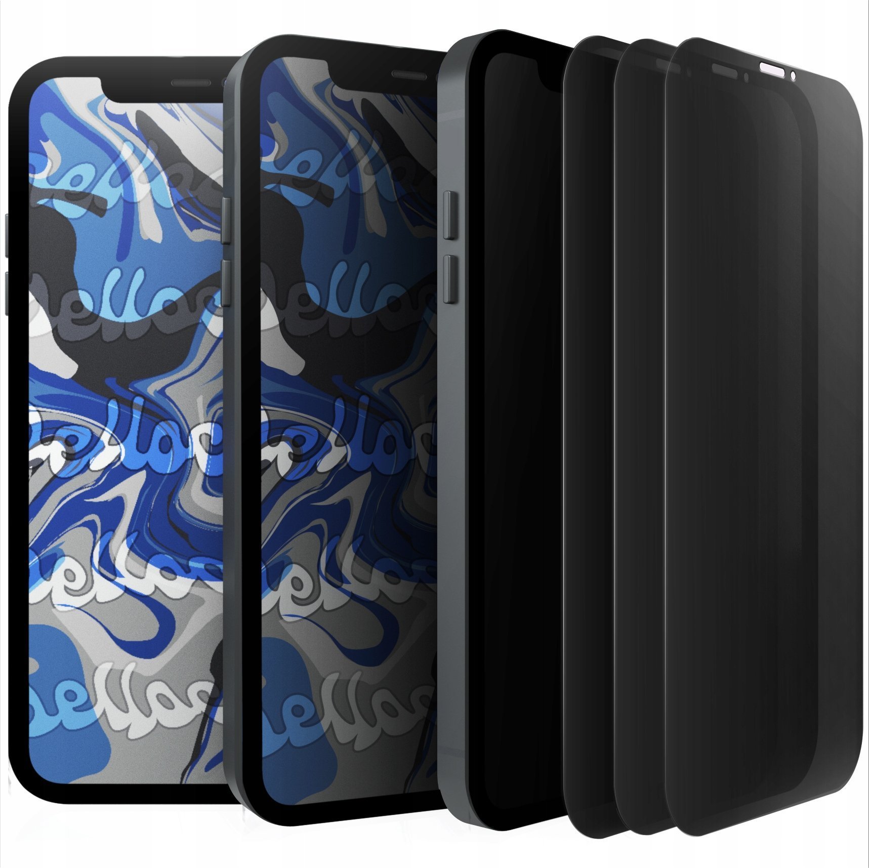 Hello Case [3-pak] Szkło Hartowane Do iPhone 8 SE 2020 / 2022 Antyszpiegowskie,9H
