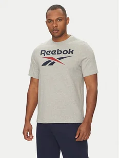 Reebok T-Shirt 100217137 Szary Regular Fit - Koszulki męskie - miniaturka - grafika 1