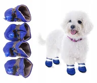 Ubranka dla psów - WODOODPORNE OCHRONNE BUTY DLA PSA SPACER ŚNIEG S - miniaturka - grafika 1