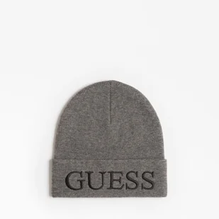 Męska Czapka zimowa GUESS CAP AM8858WOL01-GRY – Szary - Czapki męskie - miniaturka - grafika 1