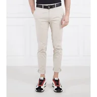 Spodnie męskie - Calvin Klein Spodnie chino + pasek MODERN TWILL Slim Fit - miniaturka - grafika 1