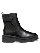 Botki damskie - Geox Botki D Felleny D56XEC 00043 C9999 Czarny - miniaturka - grafika 1