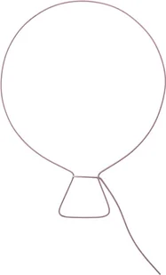 Dekoracja ścienna metalowa Bloomingville Mini balon - Wyposażenie pokoiku dziecięcego - miniaturka - grafika 1