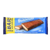 Przekąski dla dzieci - Batonik zbożowy z nadzieniem mlecznym glazurowane polewą ciemną cukierniczą "Slasti Złote Ziarno" 35g - miniaturka - grafika 1