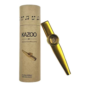 Kera Kera K-1G kazoo metalowe złote pudełko - Instrumenty muzyczne dla dzieci - miniaturka - grafika 1