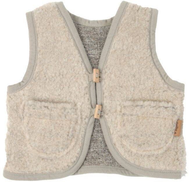 Zaffiro - Kamizelka 100% wełna - Baranek 74/80 Beige U