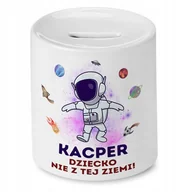 Skarbonki - Dla Kacpra Skarbonka na Urodziny na Prezent z Nadrukiem ze Zdjęciem + Opakowanie na prezent (wzór 02) - miniaturka - grafika 1