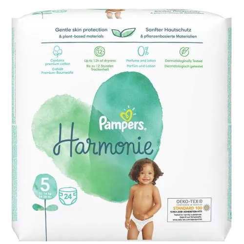 Pampers pieluchy Harmonie rozmiar 5 24 pieluchy 11kg 16kg