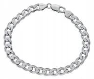 Bransolety męskie - Bransoletka Srebrna Męska Gruba Pancerka Pełna dł.23 cm Srebro Rod - miniaturka - grafika 1