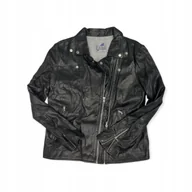 Kurtki damskie - Skórzana czarna kurtka damska BLUE DUCK L - miniaturka - grafika 1