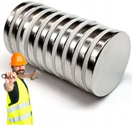 Magnesy - MAGNES Neodymowy Walcowy 20x1 mm OKRĄGŁY SILNY MOCNY N42 KRĄŻEK 20/1 Płaski - miniaturka - grafika 1