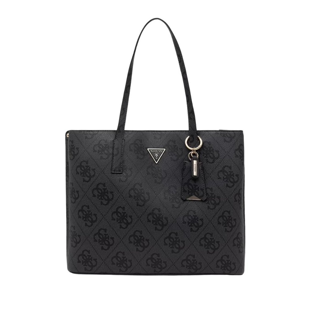 GUESS Szara shopperka damska Meridian II w monogram