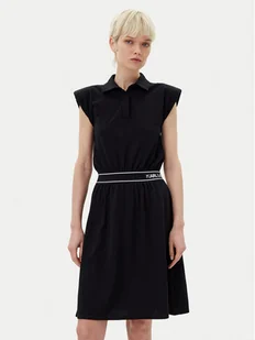 KARL LAGERFELD Sukienka codzienna A2W13038 Czarny Regular Fit - Sukienki - miniaturka - grafika 1