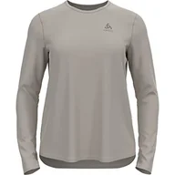 Bluzki damskie - Odlo Damska bluzka z długim rękawem, srebrna chmura - miniaturka - grafika 1