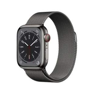 Apple Watch 8 GPS + Cellular 41mm Graphite Stainless Steel Case with Graphite Milanese Loop - Smartwatch - miniaturka - grafika 1
