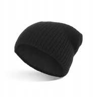 Czapki damskie - Czapka Zimowa Męska Damska Zimowe Czapki Na Zimę Ciepłe Czarna Czarne - miniaturka - grafika 1