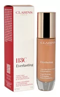 Podkłady do twarzy - Clarins, Everlasting Foundation, podkład do twarzy 113C Chestnut, 30 ml - miniaturka - grafika 1