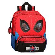 Plecaki szkolne i tornistry - Marvel Spiderman Protector Dzieci Plecak Przedszkole z wózkiem, Czerwony, Mochila Preescolar adaptable, Konfigurowalny plecak przedszkolny - miniaturka - grafika 1