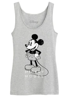 Disney"Myszka Micky" WODMICKTK11 Damski tank top, Melange Grey, Rozmiar M, Szary Melange, M - Koszulki i topy damskie - miniaturka - grafika 1