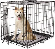 Sprzęt podróżny i transportery dla psów - Triton DOG FANTASY Metalowa klatka transportowa dla psa rozm L - miniaturka - grafika 1