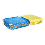 Baseny ogrodowe - Basen stelażowy dla dzieci z piaskownicą, Bestway, 213x112x30,5 cm - miniaturka - grafika 1