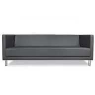 Sofy i kanapy - Sofa KUBA dł. 200 cm eko skóra szara - miniaturka - grafika 1