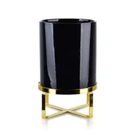 Donice - Blumfeldt ceramiczna Neva Black&Gold na złotych - miniaturka - grafika 1