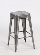 Taborety i hokery - King Home Krzesło barowe TOWER 66 (Paris) metal KH.43059 - miniaturka - grafika 1