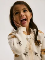 Swetry damskie - Reserved - Kardigan w niedźwiadki - wielobarwny - miniaturka - grafika 1