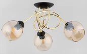 Lampy sufitowe - Modena Black lampa sufitowa 3-punktowa złota/czarna 62295 - miniaturka - grafika 1