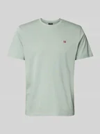Koszulki męskie - T-shirt z wyhaftowanym logo model ‘SALIS’ - miniaturka - grafika 1