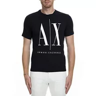 Koszulki męskie - Armani Exchange Męski T-shirt Icon Graphic - miniaturka - grafika 1