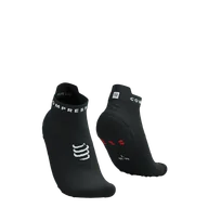 Skarpetki sportowe męskie - COMPRESSPORT Skarpetki do biegania krótkie PRORACING SOCKS V4 RUN LOW black/white - miniaturka - grafika 1