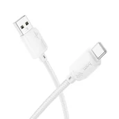 Kable USB - Kabel USB A do USB C Hoco 3A 1 m X113 biały - miniaturka - grafika 1
