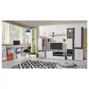 Zestaw Mebli Młodzieżowych D Next Meblar Sosna Bielona / Viola - Zestawy mebli dla dzieci - miniaturka - grafika 1