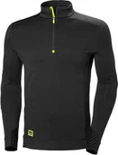 Koszulki sportowe męskie - Helly Hansen Koszulka termo Helly Hansen Lifa Half Zip Black - miniaturka - grafika 1