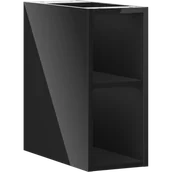 Szafki łazienkowe - Mexen Box-A szafka otwarta z półką 20 cm, czarna połysk - 91AX2-0200-470-0-70 - miniaturka - grafika 1