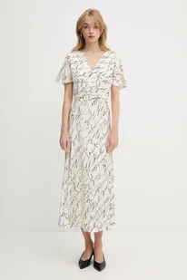 Karl Lagerfeld sukienka kolor beżowy maxi rozkloszowana A3W13029 - Sukienki - miniaturka - grafika 1