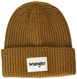 Wrangler Męska czapka beanie Rib Beanie, Nutmeg Brown, jeden rozmiar - Czapki damskie - miniaturka - grafika 1