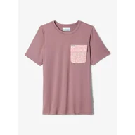 Odzież sportowa dziecięca - Koszulka szybkoschnąca dziewczęca Columbia Washed Out Utility Shirt - miniaturka - grafika 1
