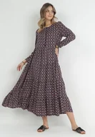 Sukienki - Granatowa Sukienka Kharaera - miniaturka - grafika 1