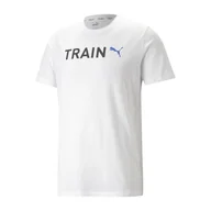 Koszulki sportowe damskie - Koszulka fitness męska PUMA Graphic Tee Training - miniaturka - grafika 1