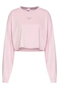 Bluza damska Reebok CL Wide krótka różowa-L - Bluzy damskie - miniaturka - grafika 1