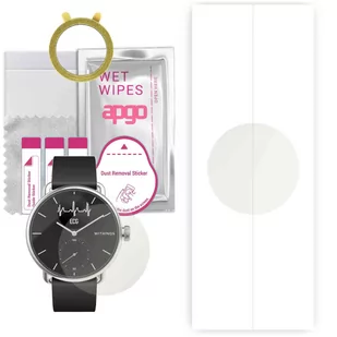 1x Folia hydrożelowa MATOWA do Withings ScanWatch - apgo Smartwatch Hydrogel MATTE Protection Ochrona na ekran smartwatcha - Akcesoria do smartwatchy - miniaturka - grafika 1