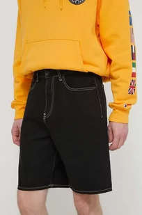 Quiksilver szorty jeansowe męskie kolor czarny - Spodenki męskie - miniaturka - grafika 1