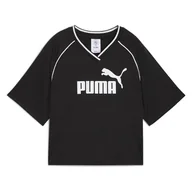 Koszulki i topy damskie - PUMA Damska koszulka piłkarska Ess Relaxed Cropped (1 opakowanie) - miniaturka - grafika 1
