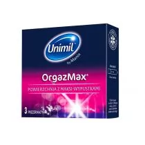 Unimil (POL) prezerwatywy o orgazmicznej teksturze UNIMIL: Orgazmax (1op./3szt.) - Prezerwatywy - miniaturka - grafika 1