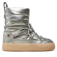 Śniegowce damskie - Śniegowce Tommy Hilfiger FW0FW08442 Srebrny - miniaturka - grafika 1